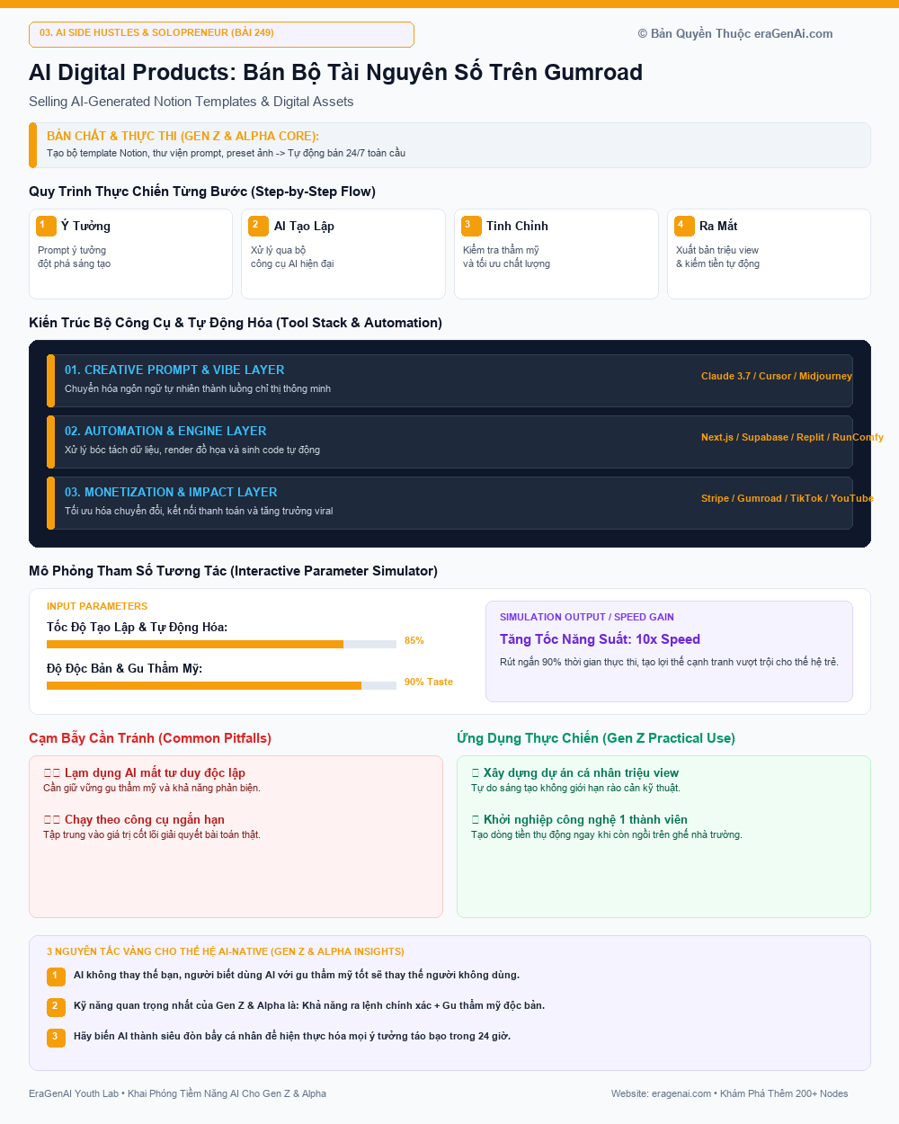 AI Digital Products: Bán Bộ Tài Nguyên Số Trên Gumroad - EraGenAI Gen Z & Alpha Guide