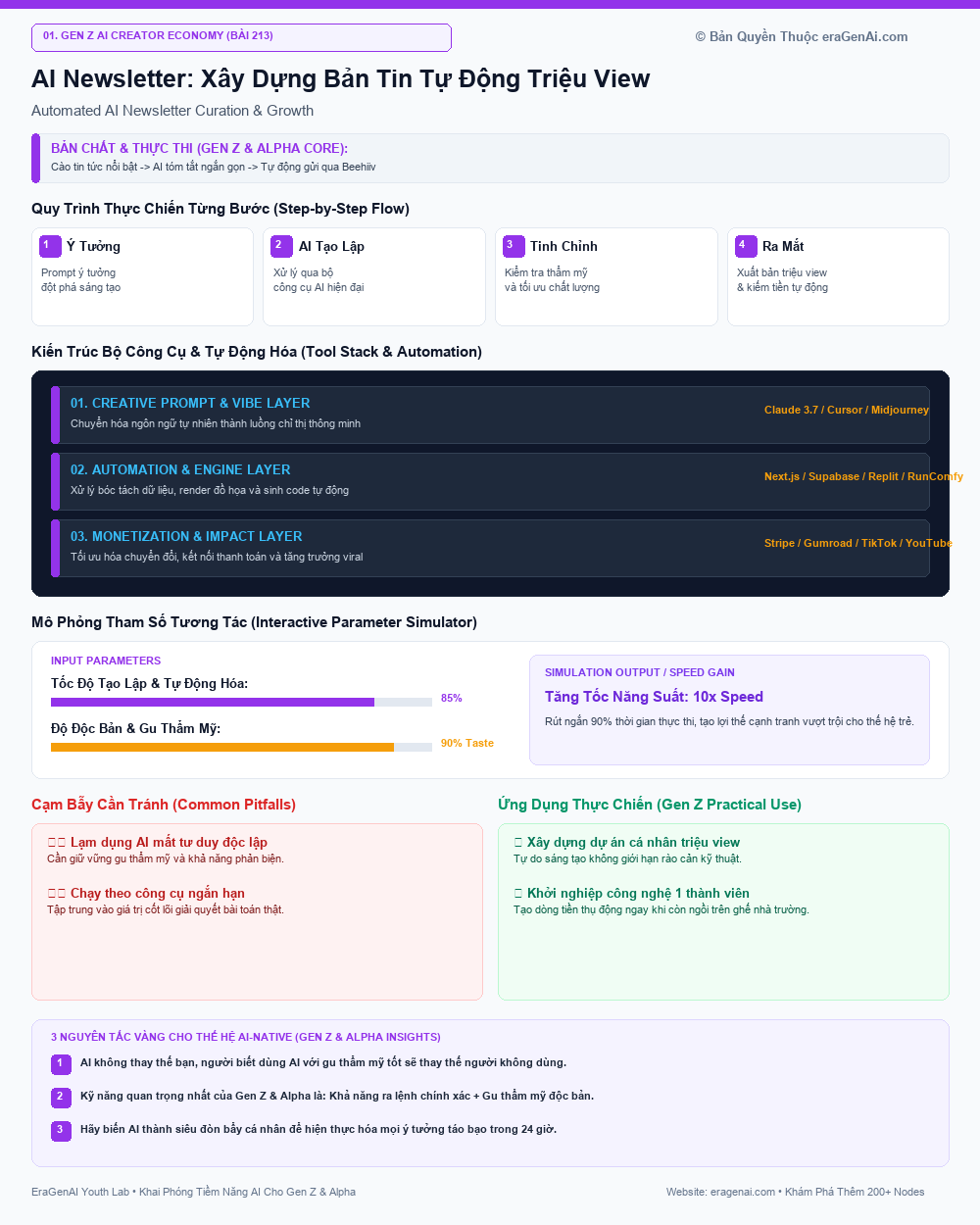 AI Newsletter: Xây Dựng Bản Tin Tự Động Triệu View - EraGenAI Gen Z & Alpha Guide