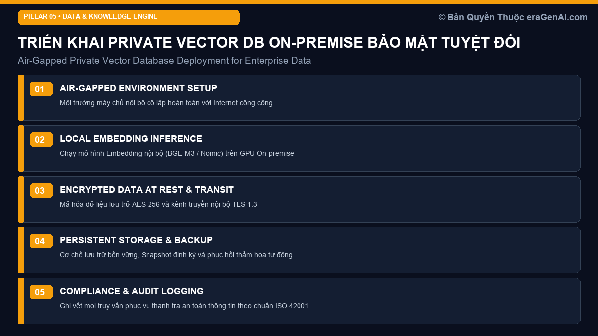 Triển Khai Private Vector DB On-Premise: Giải Pháp Tri Thức Tự Chủ Bảo Mật Tuyệt Đối