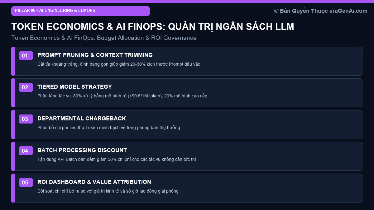 Token Economics & AI FinOps: Quản Trị Chi Phí Vận Hành LLM Production Quy Mô Lớn